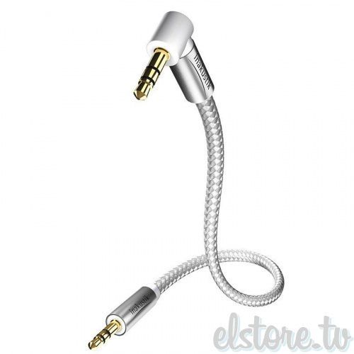 Кабель межблочный In-Akustik Premium MP3 Audio Cable 90° 3.5 Phone plug 0.5m #004104005