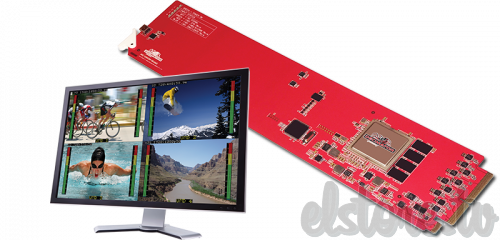 Decimator MC-DMON-QUAD: openGear 4 Channel Multi-viewer with SDI outputs for 3G/HD/SD