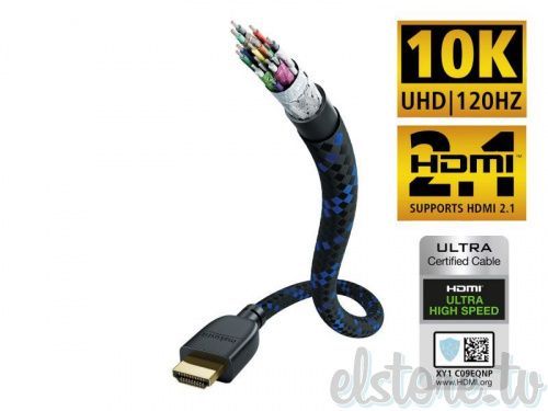 HDMI кабель In-Akustik Premium HDMI 2.1, 3.0 m, 00423530