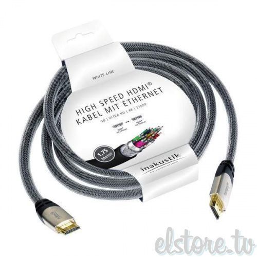 HDMI кабель In-Akustik White HDMI 1.75m #010527502